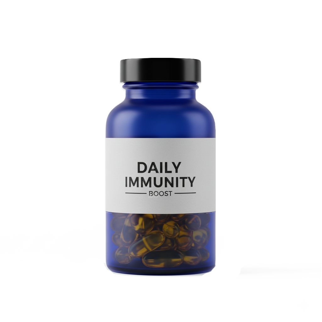 Natural Supplements Bottle